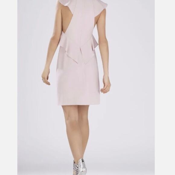 BCBGMAXAZRIA Jenni Ruffle-Shoulder sleevless cut out Dress size medium - Picture 12 of 12